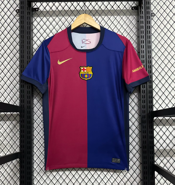 24/25 Barcelona Home Fans 1:1 Quality Soccer Jersey (无广告版本)