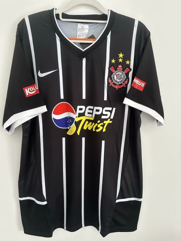 2003  Corinthians  Away Fans Retro 1:1  Quality Soccer Jersey