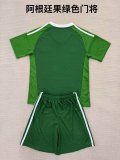 25/26 Argentina Goalkeeper Green 1:1 Kids Soccer Jersey