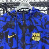 25/26  Barcelona Blue Windbreaker
