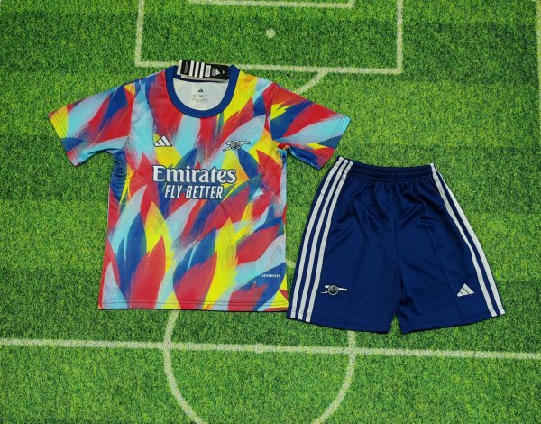 25/26 Arsenal Training clothes Kids Kits 1:1 Quality Soccer Jersey