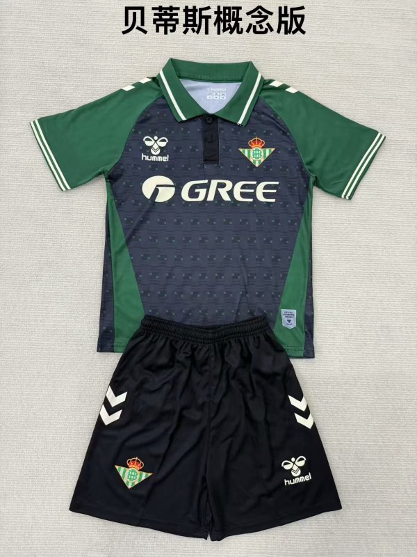 25/26 Real Betis Special Edition Kids Kits 1:1 Soccer Jersey