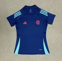 25/26 Flamengo Training Blue Women Fans 1:1 Quality Soccer Jersey