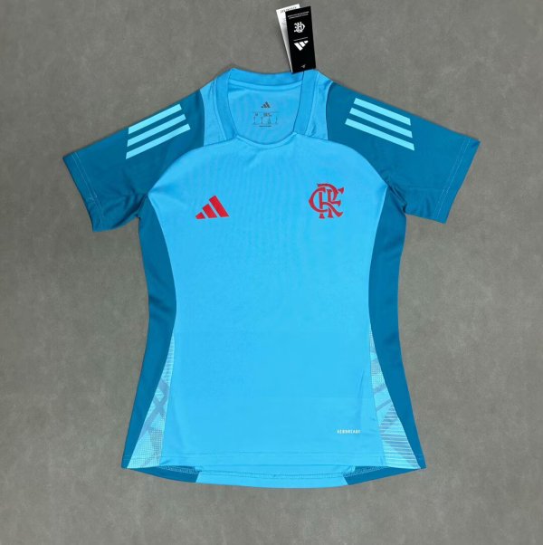 25/26 Flamengo Training Blue Women Fans 1:1 Quality Soccer Jersey