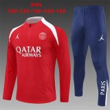 25/26  Paris Kids Red Player Version 1:1 Quality Training Jersey