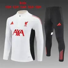 25/26  Liverpool Kids White 1:1 Quality Training Jersey