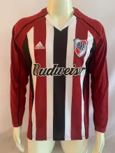 2005/2006  River Plate  Away Fans Long Sleeve 1:1 Retro Quality Soccer Jersey