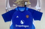 25/26  Manchester United Blue Goalkeeper Fans 1:1 Quality Soccer Jersey