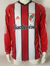 2003/2004 River Plate  Away double-layer  Long Sleeve 1:1 Retro Quality Soccer Jersey