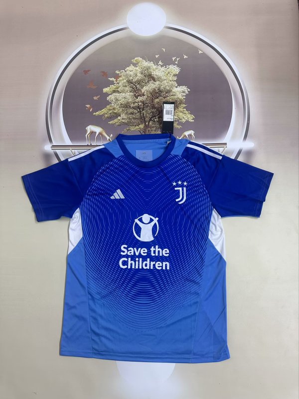 25/26 Juventus Goalkeeper Blue  Fans 1:1 Quality Soccer Jersey