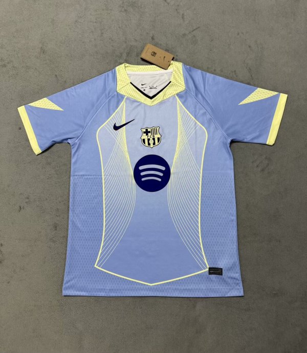 25/26 Barcelona Special Edition  Light Blue Fans 1:1 Quality Soccer Jersey