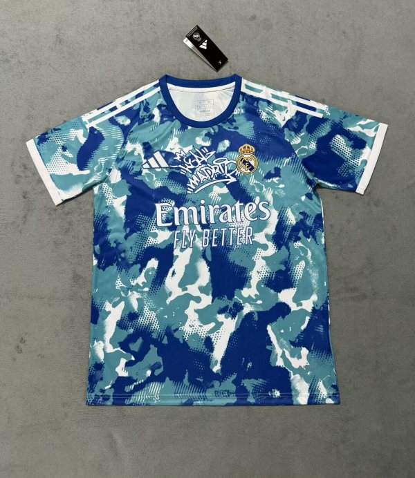 25/26 Real  Madrid Special Edition Blue Fans 1:1 Quality Soccer Jersey