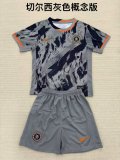 25/26 Chelsea Grey Special Edition Kids Kits 1:1 Quality Soccer Jersey