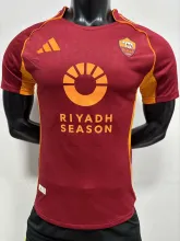 25/26 Roma Home Player 1:1 Quality Soccer Jersey