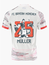 #25 Müller  25/26 Bayern Munich Away Fans 1:1 Soccer Jersey