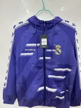 25/26 Real Madrid Retro Blue Windbreaker