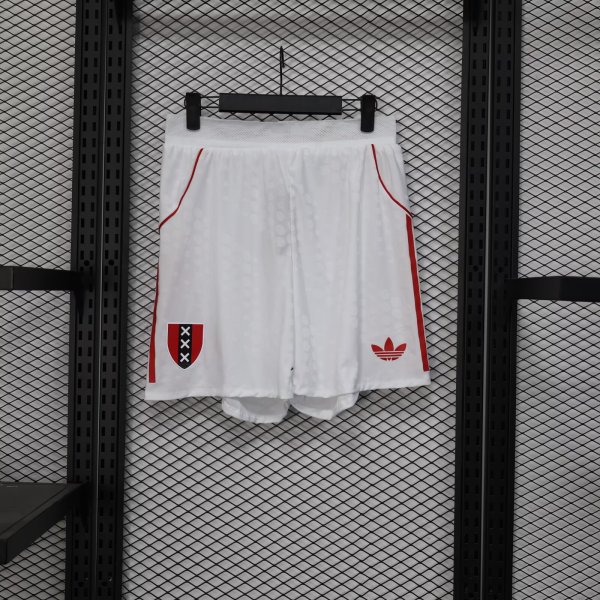 25/26 Ajax Away Player White 1:1 Quality Shorts