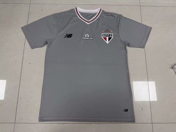 25/26 Sao Paulo Third Grey Fans 1:1 Quality Soccer Jersey