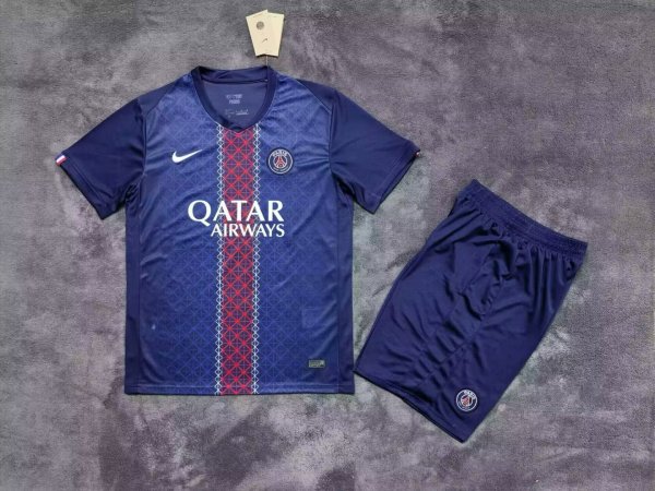 25/26 PSG Paris Home  Adult Kits  1:1  Quality  Soccer Jersey（成人套装）