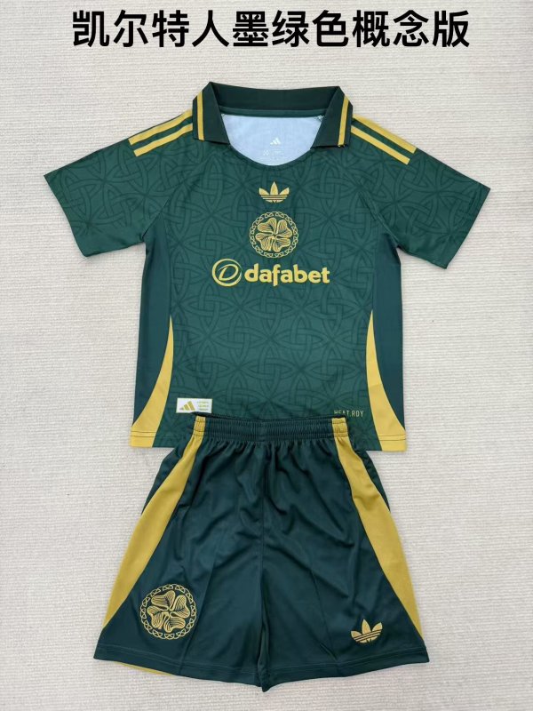 25/26 Celtic Goalkeeper  Kids KIits 1:1 Soccer Jersey