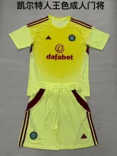 25/26 Celtic Goalkeeper Adult Kits 1:1  Quality  Soccer Jersey（成人套装）