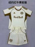25/26 New York Red Bulls Pre match uniform kids 1:1 Quality Soccer Jersey