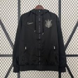 25/26 Corinthians Black Windbreaker