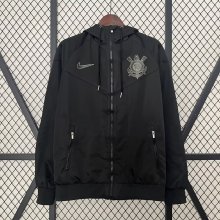 25/26 Corinthians Black Windbreaker