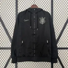 25/26 Corinthians Black Windbreaker