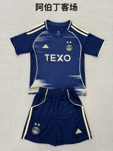 25/26  Aberdeen Away Kids Kits 1:1 Quality Soccer Jersey