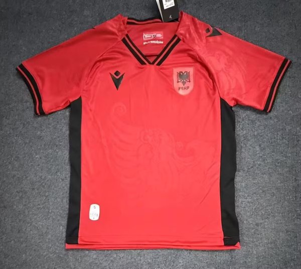 25/26  Albania  Home Fans 1:1 Quality Soccer Jersey
