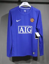 2008/2009 Manchester United Third Long Sleeve Player 1:1 Quality Retro Soccer Jersey