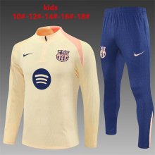25/26  Barcelona Kids Beige Player Version 1:1 Quality Training Jersey