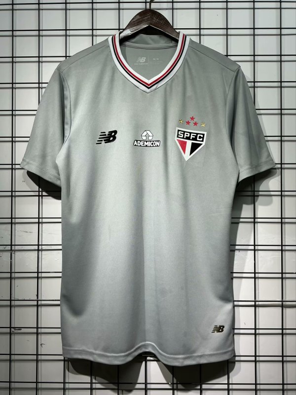 25/26 Sao Paulo Third Grey Fans 1:1 Quality Soccer Jersey