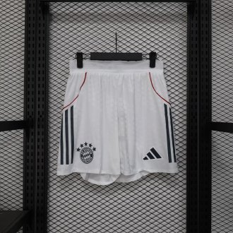 25/26 Bayern Munich Player Home White Shorts