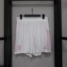 25/26  Juventus Home Player White 1:1 Quality Shorts
