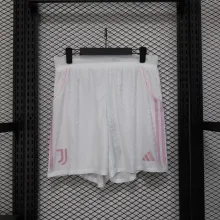 25/26  Juventus Home Player White 1:1 Quality Shorts