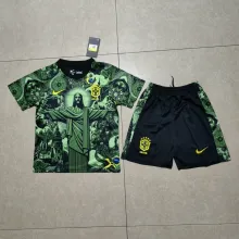 25/26 Brazil Special Edition Kids 1:1  Quality Soccer Jersey