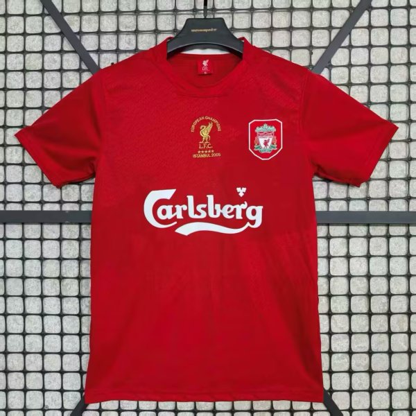 2004-2005 Liverpool Home 1:1 Quality Retro Soccer Jersey