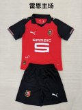 25/26 Stade Rennais Home Kids Kits 1:1 Quality Soccer Jersey