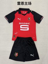 25/26 Stade Rennais Home Kids Kits 1:1 Quality Soccer Jersey