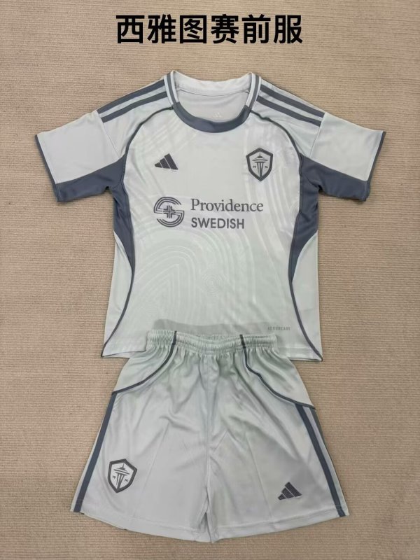 25/26 Seattle Sounders FC Pre match uniform Kids Kits 1:1 Quality Soccer Jersey