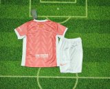25/26 Barcelona  Special Edition Pink Kids Kits 1:1 Quality Soccer Jersey