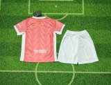 25/26 Barcelona  Special Edition Pink Kids Kits 1:1 Quality Soccer Jersey