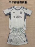 25/26 FC Cincinnati  Pre match uniform Kids 1:1 Quality Soccer Jersey