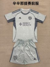 25/26 FC Cincinnati  Pre match uniform Kids 1:1 Quality Soccer Jersey