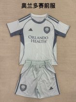 25/26 Orlando City SC Pre match uniform  Kids 1:1 Quality Soccer Jersey