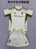 25/26 Columbus Crew Pre match uniform Kids 1:1 Quality Soccer Jersey