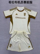 25/26 Columbus Crew Pre match uniform Kids 1:1 Quality Soccer Jersey