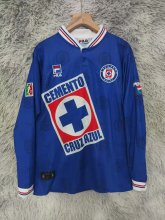 1997/1998 Cruz Azul Home Fans Long sleeve 1:1 Quality Soccer Jersey